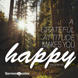 grateful attitude makes you happy. - Joyce Meyer