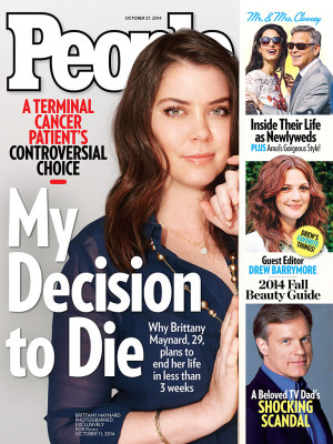 Brittany Maynard, Death with Dignity, terminally ill, brain cancer