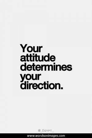 Positive attitude...