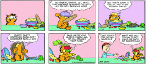 Garfield Comic Strip Food Three garfield comic books