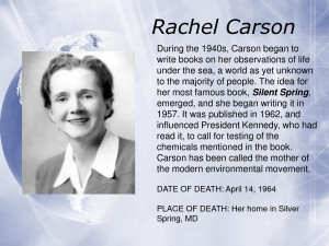 Rachel Carson - PowerPoint by wanghonghx