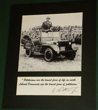 General George Patton Politician Quote Reprint Display 8