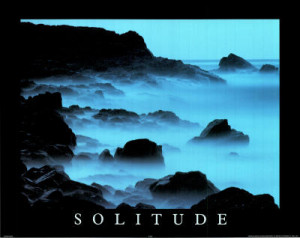 Solitude (Motivational) Photo Print Poster - 20x16