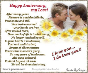 Happy anniversary my love