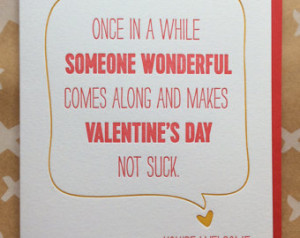 Funny Valentine's Day Card. Sarcastic Valentine's Day Card. Humorous ...