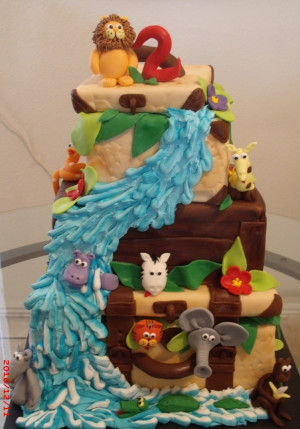 jungle theme cakes