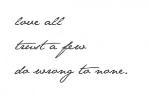 Tattoo Font~shakespeare quote