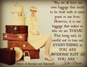 We all have our own baggage that needs to be dealt with at some point ...