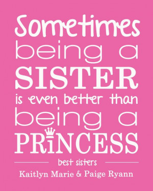 Sister personalized print/quote by perkypaper on Etsy, $8.00