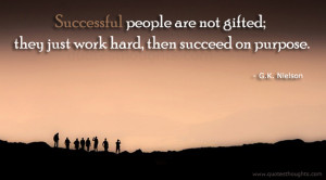 Success Quotes-Quotes-G.K. Nielson-Successful people-Hard Work