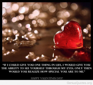 Quote with Happy Valentine’s day!