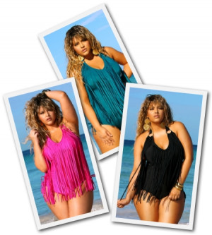 First the good news is the fringe bathing suit is back It is