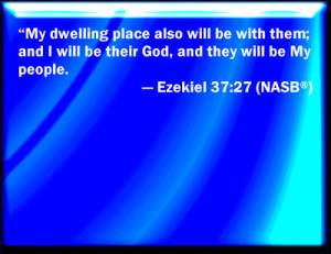 Ezekiel 37:27 Bible Verse Slides