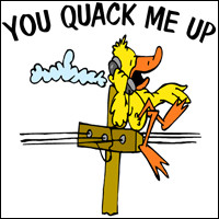 ... Humorous & Funny T-Shirts, > Funny Sayings/Quotes > you quack me up