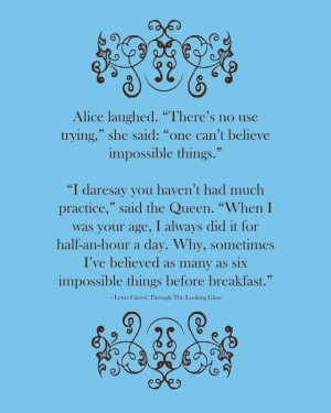 Believe the Impossible - Alice In Wonderland