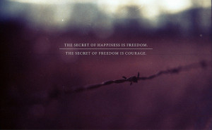 freedom, happiness, quote, typography