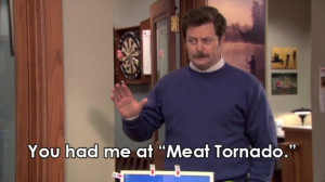 lover of strong, dark-haired women and breakfast food, Ron Swanson ...