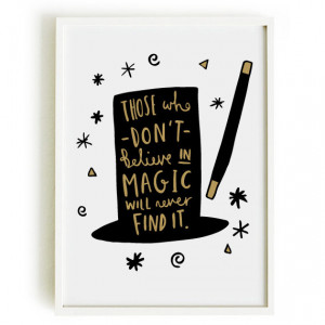 A4 Magic Print - Roald Dahl Quote Print