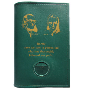 aa big book cover bill and bob quote with medallion
