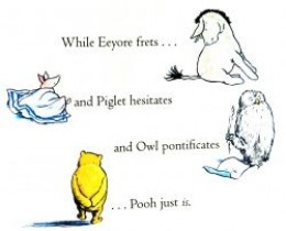 Detail from the back cover of the 1998 UK edition of the Tao of Pooh.