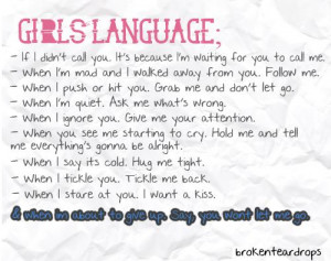 GIRL'S LANGUAGES :