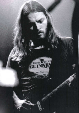 Shameless ogling: David Gilmour