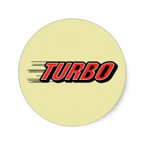 Turbo ~ Race Car Racing Sticker