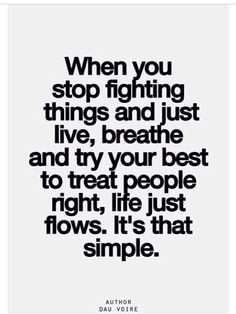 Just let everything fall into place