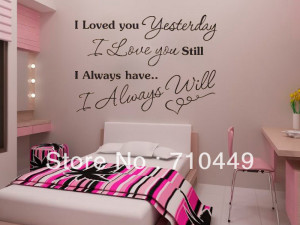 HOLIDAY SALE!!![Stay With You] Love quote vinyl wall decal decorative ...