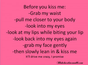 It’ll drive me crazy, I promise
