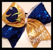 Dory - Just Keep Swimming Cheer Bow