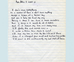 Tupac Love Poems 'an still i love you'
