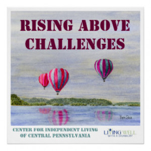 Rising Above Challenges- Hot Air Balloons Print