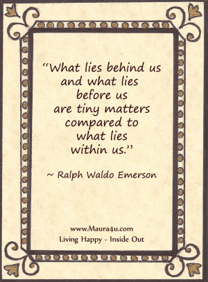 Inspiring Quote from Ralph Waldo Emerson