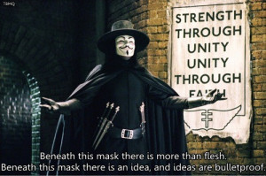 collection about popular film V for Vendetta quotes