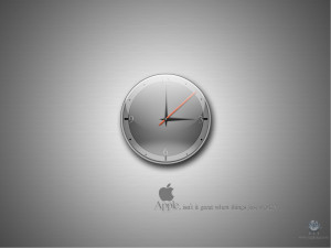 Apple Quotes Mac Clock HD Wallpaper