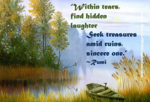 Within tears, find hidden laughter
