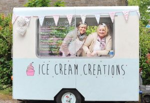 STOP ME AND BUY ONE Cathy Lord and Karen Chilcott from Ice cream