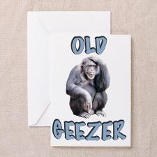 Old Geezer Ape Greeting Card for