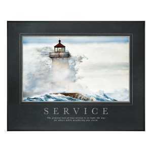 Service Lighthouse Motivational Poster