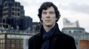 Benedict Cumberbatch as Sherlock Holmes in the BBC series Sherlock ...