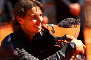 Rafael Nadal won his 8 th consecutive title
