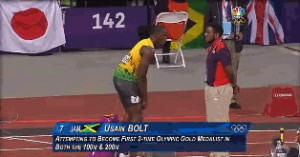 Usain Bolt’s fistbump makes Olympic volunteer’s day
