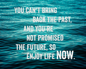 Enjoy Life Motivational Print, Teal Ocean Art, Inspirational Quote ...