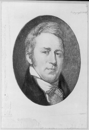 CLARK, WILLIAM. Reproduction of watercolor facsimile of portrait by ...