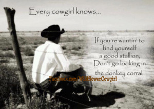 Cowgirl And Cowboy Love Quotes