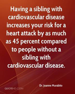 Having a sibling with cardiovascular disease increases your risk for a ...