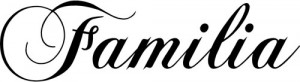 the word family in cursive