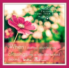 Count your blessings quote via Loving Them Quotes on Facebook More