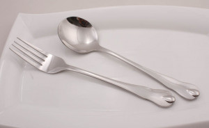 Stainless Steel Fork and Spoon Set (A001)